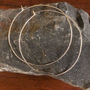COPY - Hand made sterling silver hoop earrings